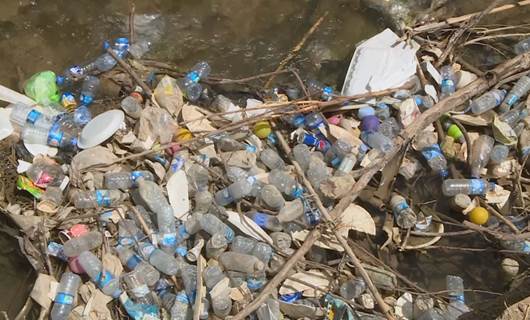 Garbage thrown by tourists pollutes water in Akre