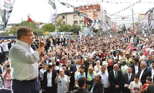 Davutoglu: Partiya Pêşerojê di heman demê de partiya Kurd e