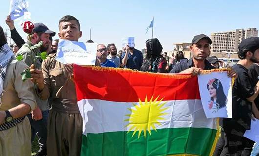 Erbil'de İran ve Rojhılat’taki protestolar destek için gösteri düzenlendi