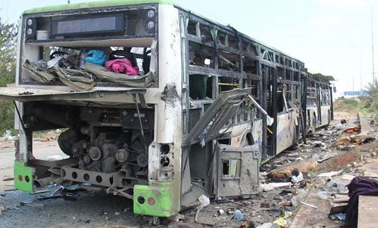 Şam’da askeri otobüse bombalı saldırı; 18 ölü!