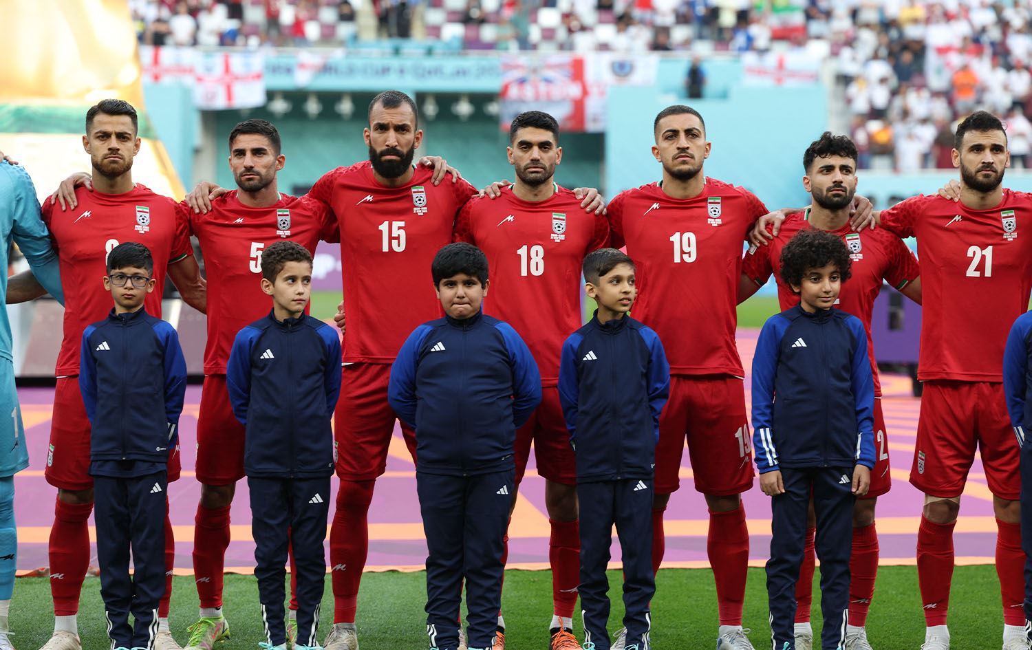 Iran players choose not to sing national anthem... | Rudaw.net