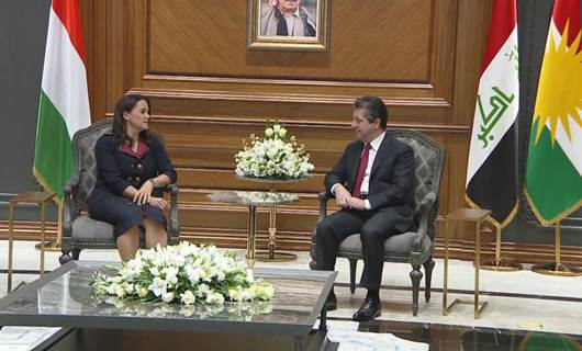 Macaristan Cumhurbaşkanı Novak, Başbakan Mesrur Barzani ile bir araya geldi