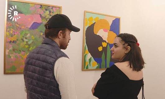 Kürt kadın ressam Şayan Şehir'in resim sergisi Erbil'de açıldı