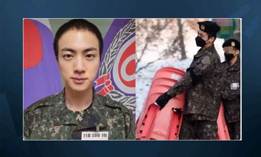BTS üyesi Jin'in askerlik görüntüleri paylaşıldı