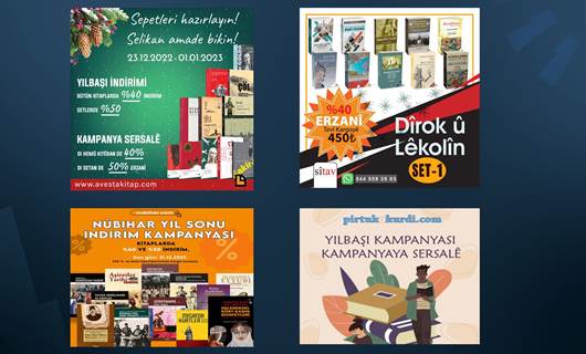 Kürt yayınevlerinden yılbaşı için indirim kampanyaları