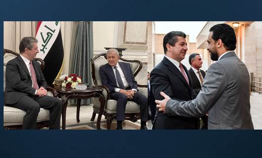 Mesrur Barzani, Irak Cumhurbaşkanı ve Parlamento Başkanı ile görüştü