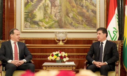 President Barzani, McGurk discuss resolving Erbil-Baghdad issues