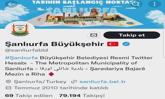 Şaredariya Rihayê Kurdî li ser Twittera xwe zêde kir