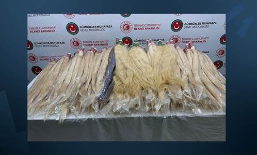 Değeri 800 bin TL: 54 kilo insan saçı ele geçirildi