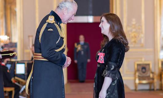 Kurdish woman receives honor from King Charles