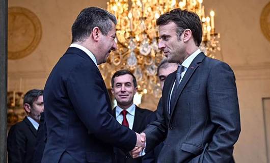 Mesrûr Barzanî û Emmanuel Macron li Parîsê civiyan