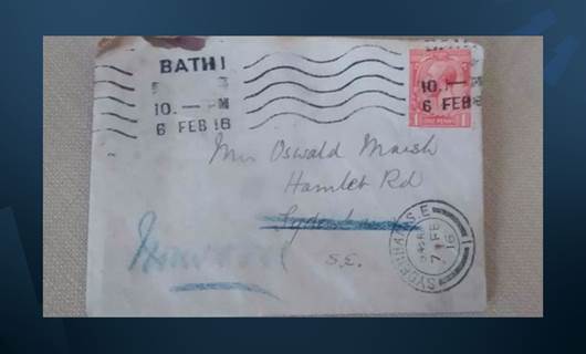 1916'da yazılan mektup nihayet adresine ulaştı