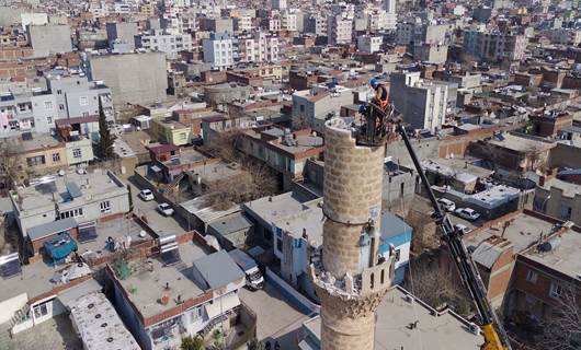 Li Rihayê minareya mizgeftekê hat hilweşandin