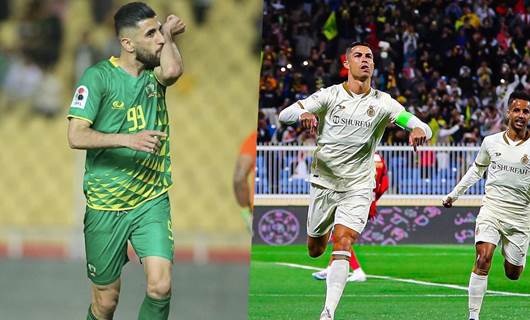 Kürt futbolcu Aso Rüstem, Cristiano Ronaldo’nun önünde