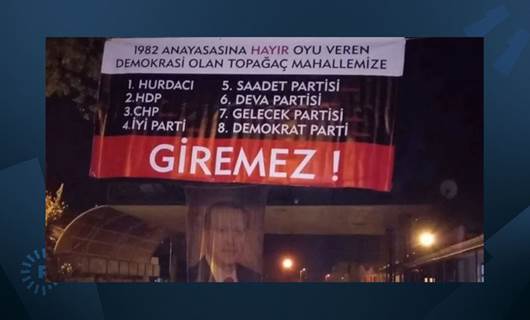 Sakarya’da ‘HDP ve Millet İttifakı giremez’ afişi