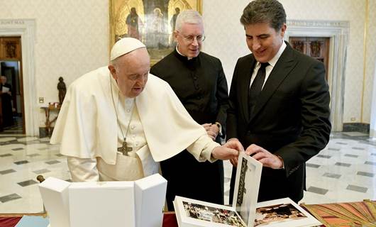نێچیرڤان بارزانی و پاپا فرانسیس جەخت لە 'ئاشتی، برایەتی و پێکەوەژیان' دەکەنەوە