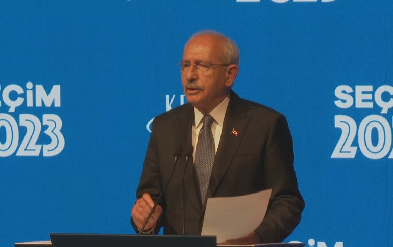 Turkish opposition candidate Kemal Kilicdaroglu. Photo: AP/screengrab