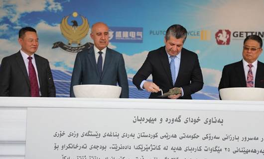 PM Barzani lays foundation stone for Erbil solar power plant