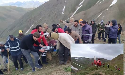Dağda 2 çobana yıldırım çarptı, çobanlar helikopterle hastaneye kaldırıldı