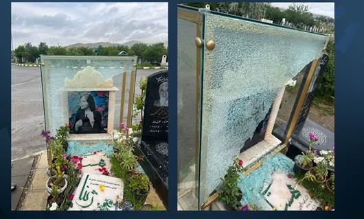 Jina Emini'nin mezarı tahrip edildi Foto: Eşkan Emini 