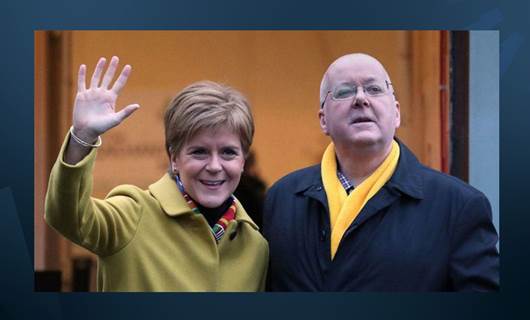 İskoç Ulusal Partisi Lideri Nicola Sturgeon ve teşkilat başkanı eşi Peter Murrel 