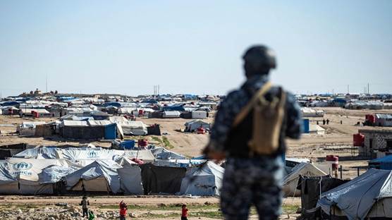 Haseke'de IŞİD'li ailelerin kaldığı Hol Kampı