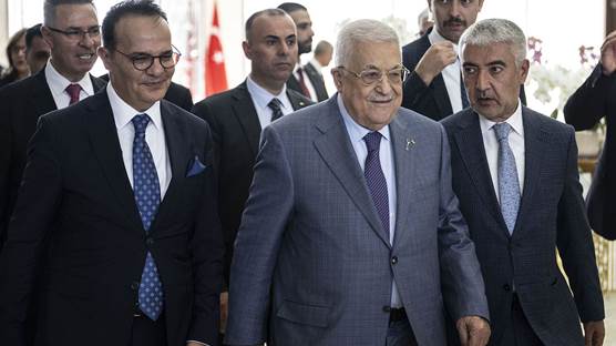 Filistin Devlet Başkanı Mahmut Abbas, Türkiye'ye resmi ziyaret gerçekleştiriyor. / AA