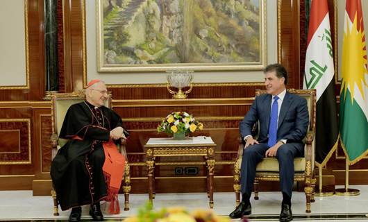 Başkan Neçirvan Barzani & Irak Keldani Katolikler Birliği Patriği Kardinal Louis Rafael Sako’