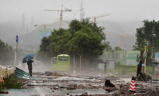 Çin'in başkenti Pekin'de sel felaketi Foto: Reuters