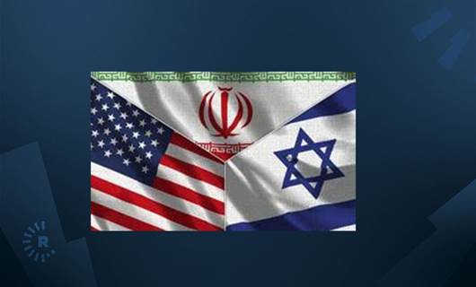 ABD, İran ve İsrail bayrakları