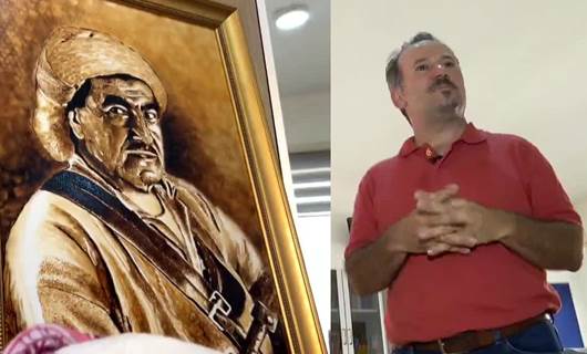 Nurettin Çakmak Mela Mustafa Barzani'nin portresini çizdi