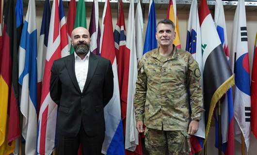 KYB Genel Başkanı Bafıl Talabani & Irak ve Suriye Birleşik Müşterek Görev Gücü Komutanı Tümgeneral Matt McFarlane