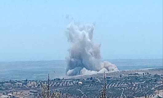 Suriye güçlerine saldırıdan bir görüntü / Foto: SOHR