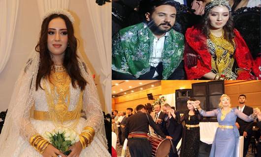 Van'da, Pinyanişi aşiretine mensup Mehmet Demir'in oğlu Samet Demir ile Nur Demir'in düğünü / Foto: DHA