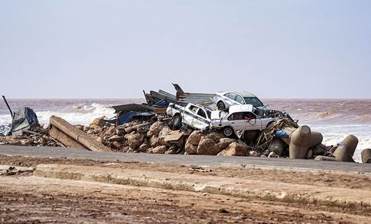 Libya'da sel felaketi Foto: AFP