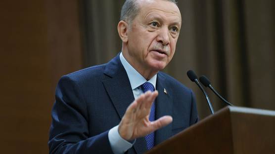 Erdoğan Beştepe’de "108. Dönem Kaymakamlık Kursu Kura Töreni"nde açıklamalarda bulundu. / Foto: AA