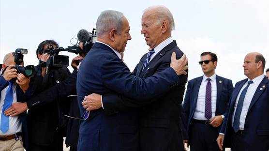 ABD Başkanı Biden İsrail'e ulaştı Foto: REUTERS