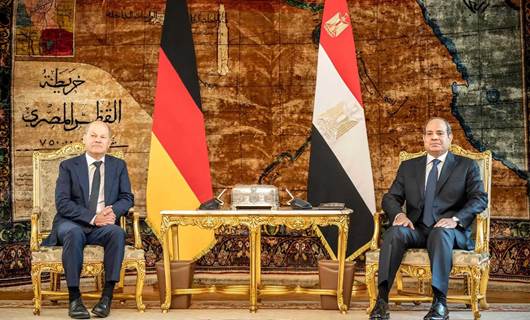 Almanya Başbakanı Olaf Scholz & Mısır Cumhurbaşkanı Abdulfettah es-Sisi Foto: AFP