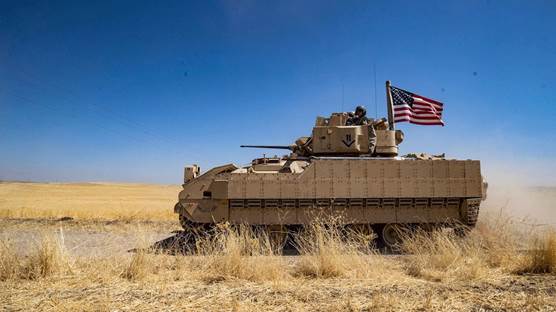 Wesayîteke leşkerî ya Amerîkayê li Rojavayê Kurdistanê / Wêne: AFP - Arşîv