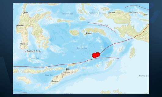 Li Endonezyayê bi hêza 6,7 û 7,1 pileyan erdhej çêbûn