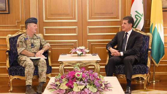 Başkan Neçirvan Barzani & İngiliz askeri danışman Mareşal Martin Sammy Sampson