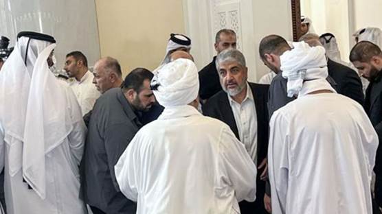 Hamas'ın uluslararası ilişkilerini yürüten yöneticisi Halid Meşal Katar'da