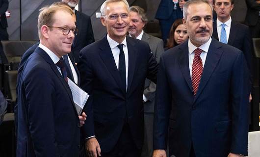 Hakan Fidan, İsveç Dışişleri Bakanı ve NATO Genel Sekreteri ile de bir araya geldi. / AFP