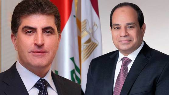 Başkan Neçirvan Barzani'den yeniden seçilen Mısır Cumhurbaşkanı Sisi'ye tebrik etti