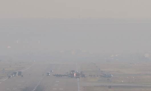 Diyarbakır Havalimanı'nda özel jet pistten çıktı / Foto: AA