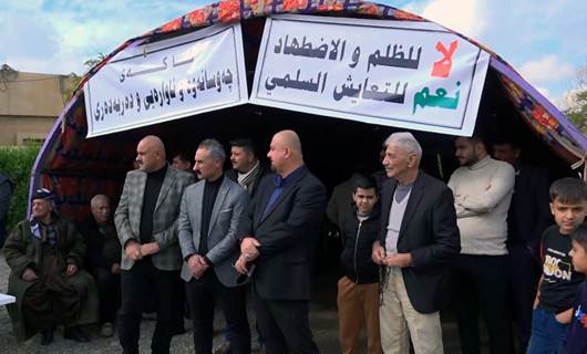Residents of disputed Kirkuk neighborhood hold sit-in protest