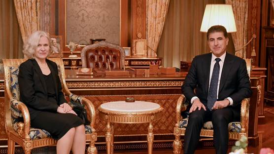  Kürdistan Bölgesi Başkanı Neçirvan Barzani & Finlandiya’nın Bağdat Büyükelçisi Anu Sarela