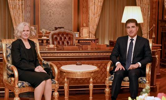  Kürdistan Bölgesi Başkanı Neçirvan Barzani & Finlandiya’nın Bağdat Büyükelçisi Anu Sarela