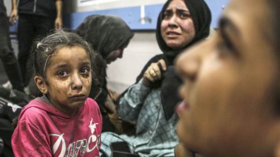 Gazze Şeridin'de yaralanan siviller Foto: Abed Khaled / AP