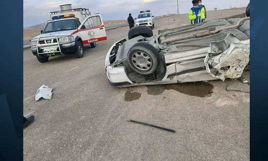 لە رووداوێکی هاتووچۆدا لە کرماشان دوو کەس گیانیان لەدەستدا